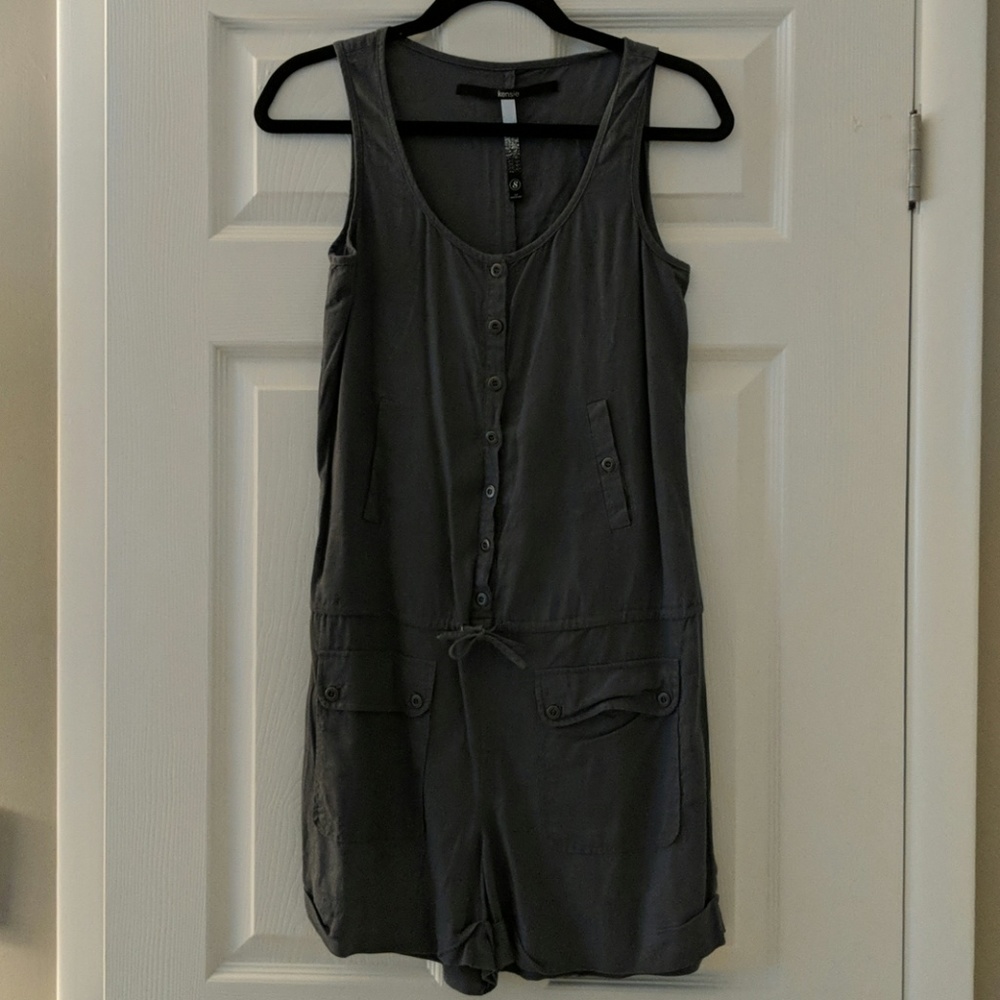Kensie Linen Romper Size Small
